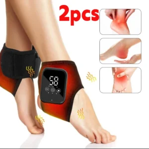 Electric Heat And Vibration Ankle Massager